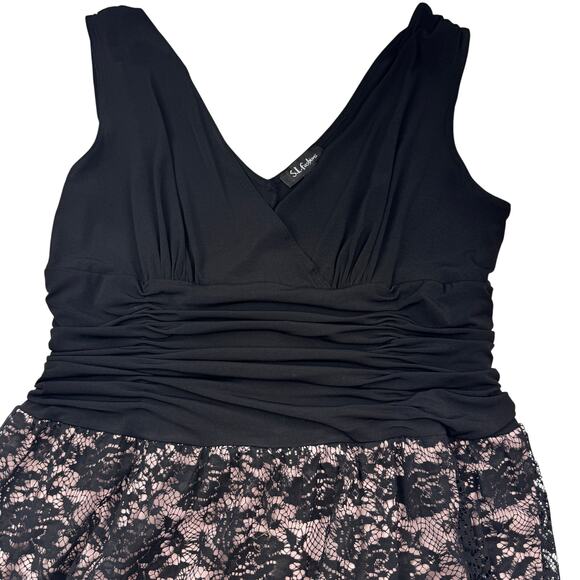 S.L. Fashions Formal Dressy Evening Gown Maxi Dress Lace Skirt Women's Size 14W - Picture 3 of 12